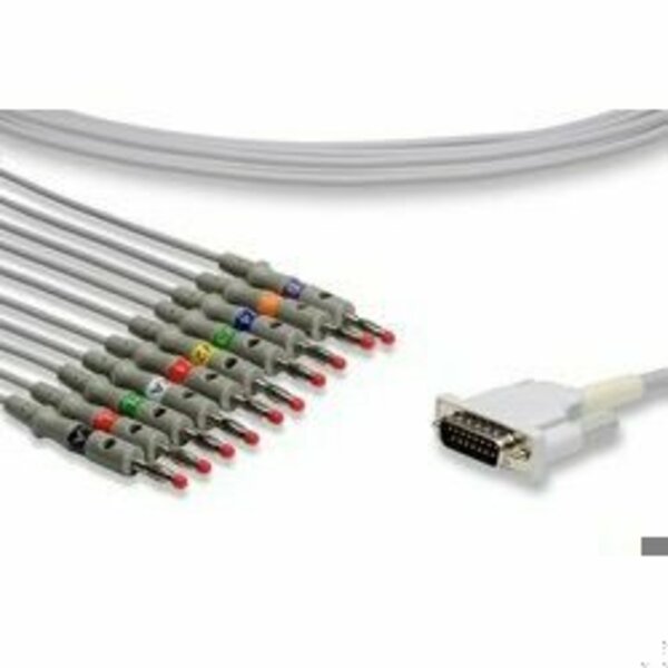 Ilb Gold Replacement For Burdick, Eli 280 Direct-Connect Ekg Cables ELI 280 DIRECT-CONNECT EKG CABLES